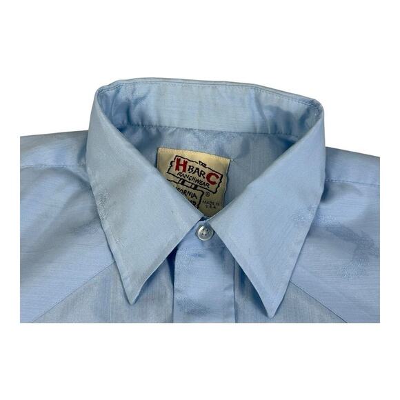 H Bar C Pearl Snap Rodeo Cowboy Eagle El Dorado Ranchwear Western Shirt 15.5 - Picture 12 of 14
